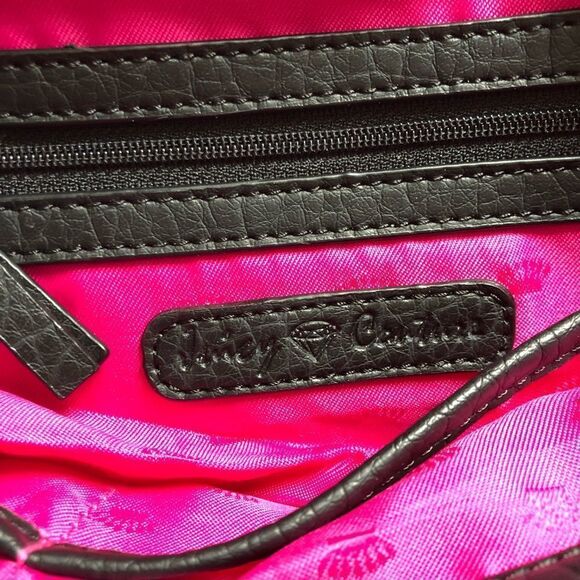 Juicy Couture flap crossbody black chain purse - Picture 6 of 14
